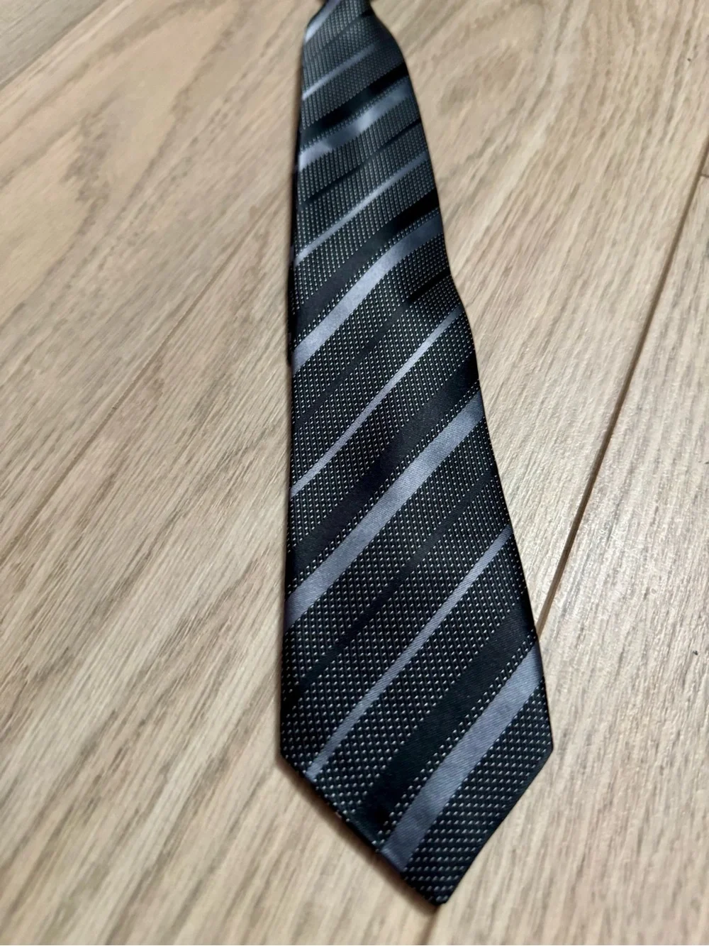 Classic Black Striped boy's adjustable Tie - Children’s Place